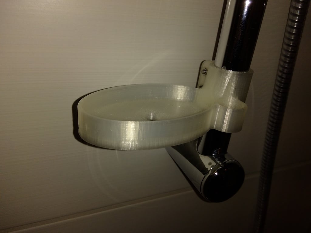 Malá sprchová vanička na 25mm sprchovou tyč