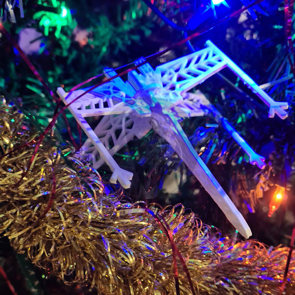 Sada kolekce vánočních ozdob Snail Flake X-Wing