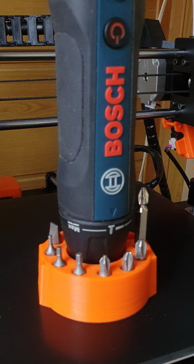 Základna elektrického šroubováku Bosch GO 2 s uložením bitů