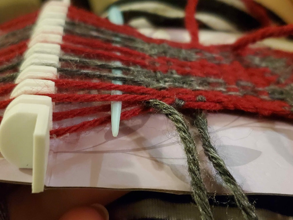 Mini Heddle Bar pro tkaní na papírových tkalcovských stavech pro děti