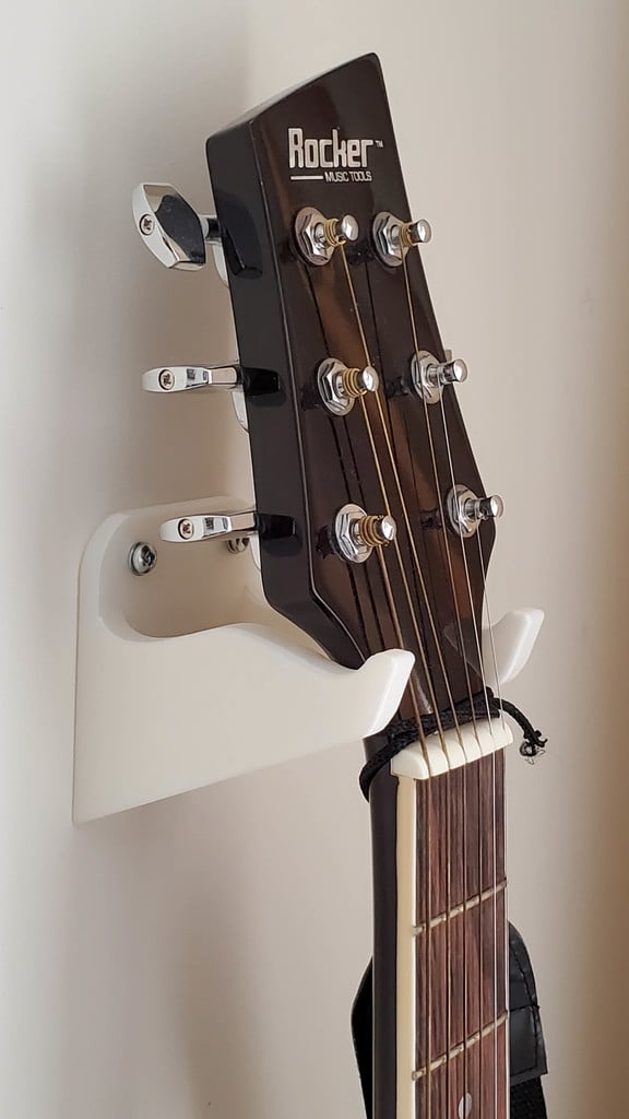 Pevnější nástěnný držák na kytaru s originálními otvory