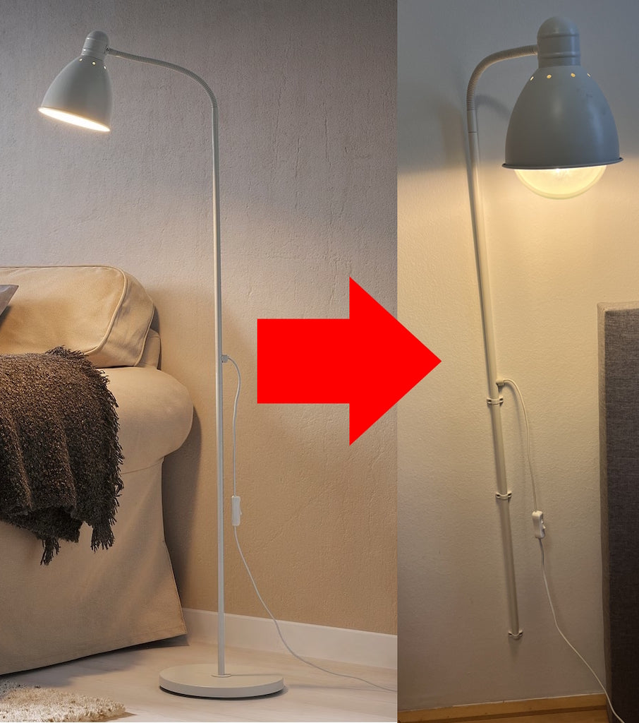 Lampa IKEA Lesta Montáž na stěnu