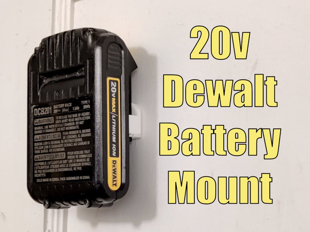 Dewalt 20V lithium-iontová baterie nástěnný držák / držák