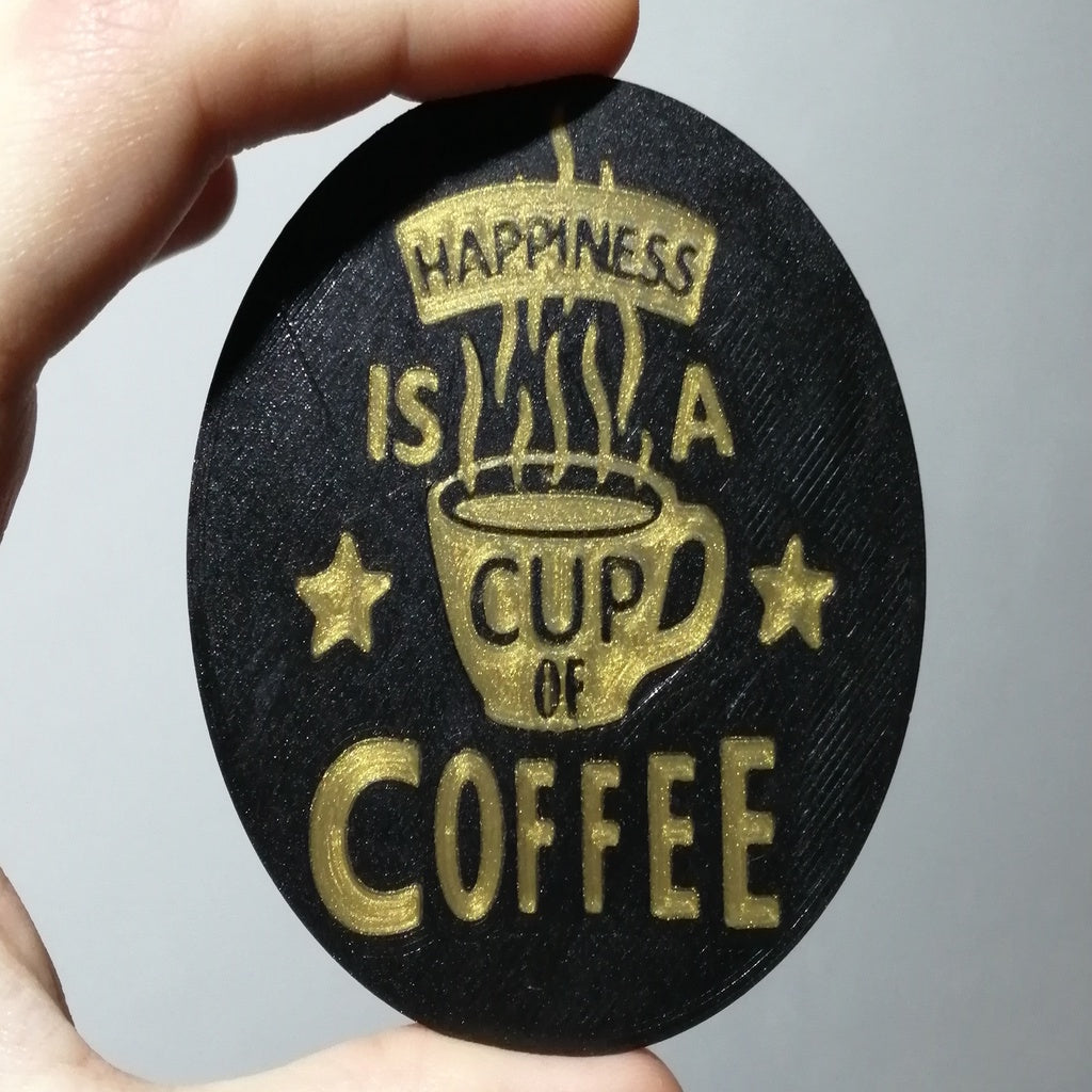 Zásobník na kávu s vícebarevným potiskem &quot;Coffee Happiness&quot;