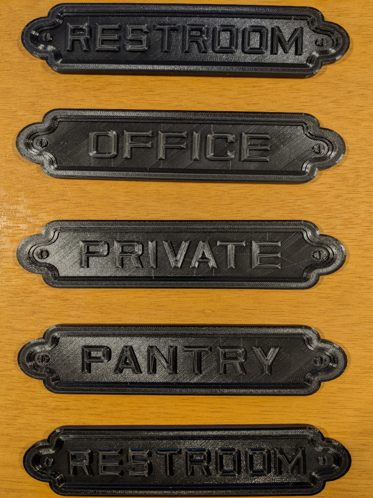 Kolekce dveřních značek pro domácnost a kancelář