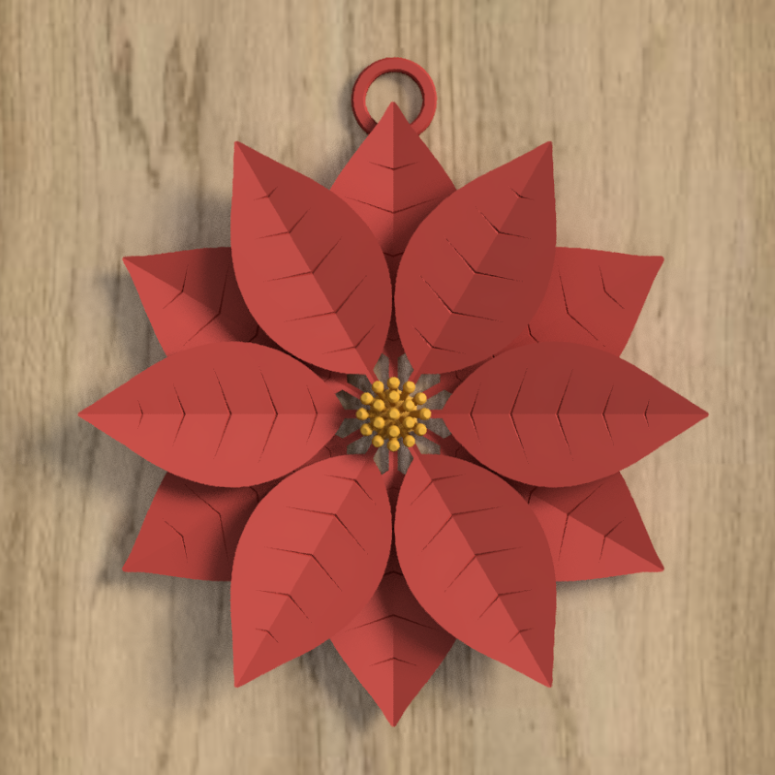 Vánoční hvězda Ornament na stromy, věnce a okna