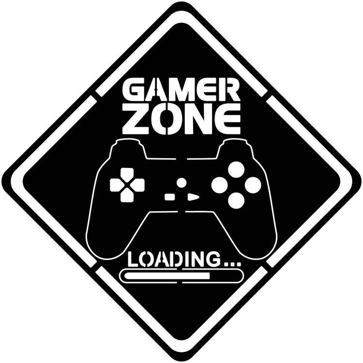2D nástěnná grafika Gamer Zone pro hernu
