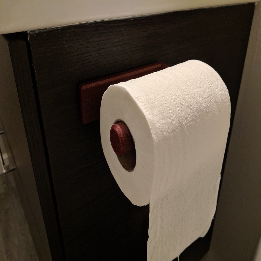 Držák toaletního papíru namontovaný pomocí 3M příkazových proužků