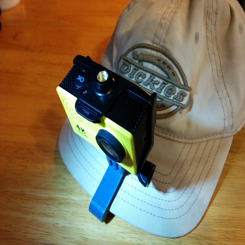 Držák na baseballovou čepici pro akční kameru