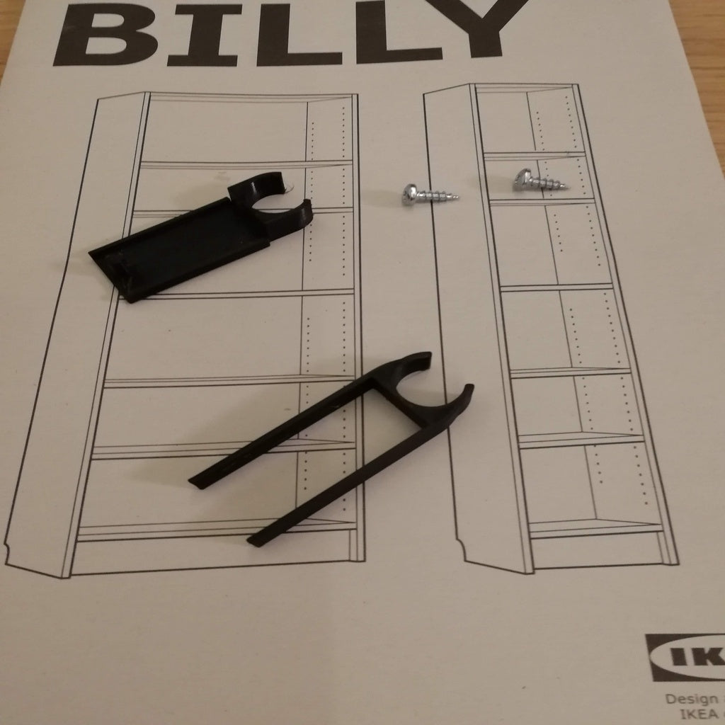 Svorky na police Billy pro Ikea Není lampa