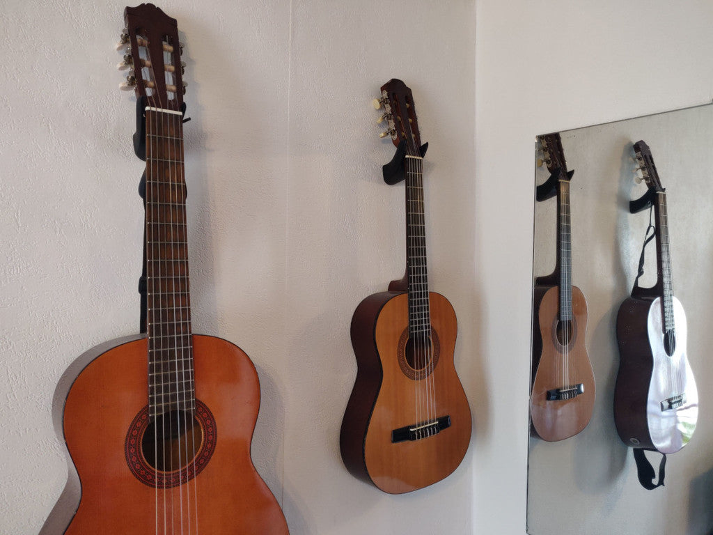 Kytarový nástěnný držák - Kompatibilní s 3/4 a 4/4 klasickými kytarami