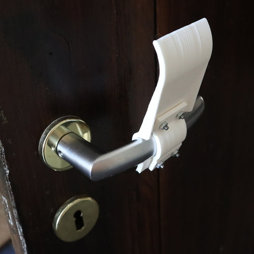 Bezdotykové otevírání dveří pro kulaté, eliptické a zakřivené kliky dveří