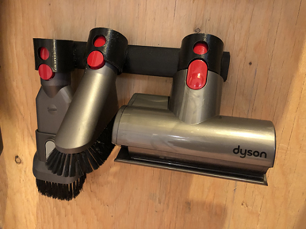 Nástěnný držák pro tři příslušenství Dyson (kompatibilní s Dyson V7-V11)