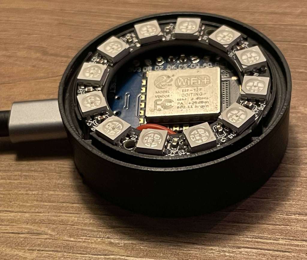 12-LED Ring Light Box s prostorem pro mikrokontrolér
