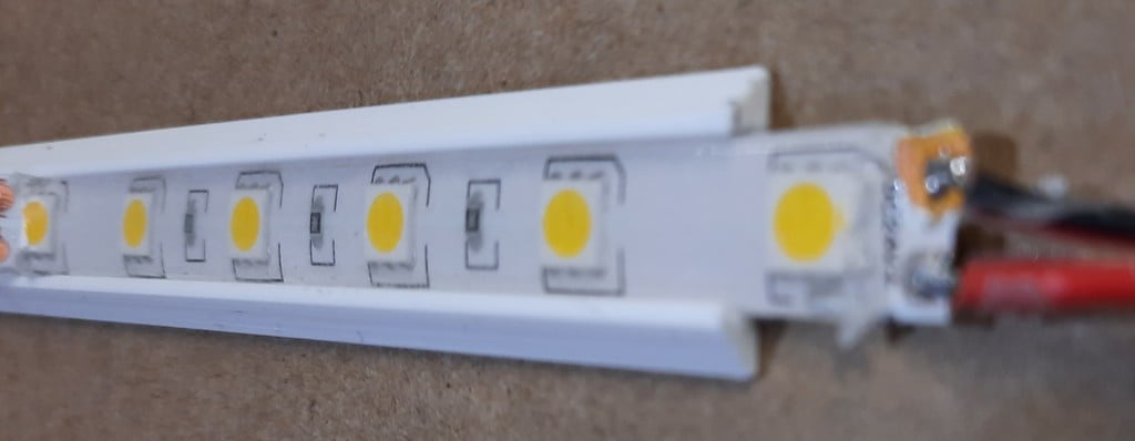 Držák LED pásku 10 mm pro skříň IKEA LACK