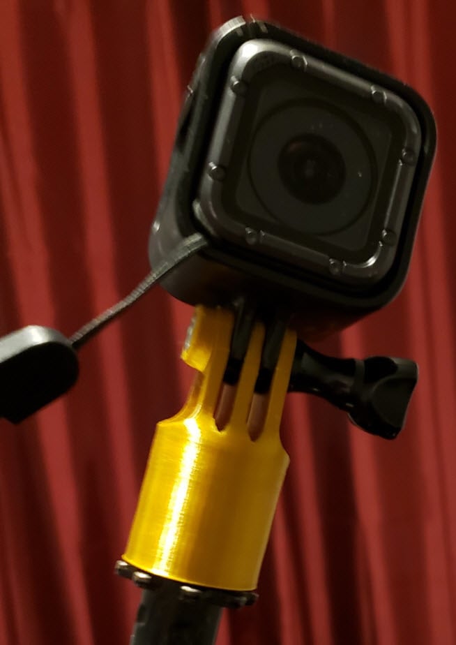 GoPro držák na mikrofonní stojan (upevnění na mikrofon)