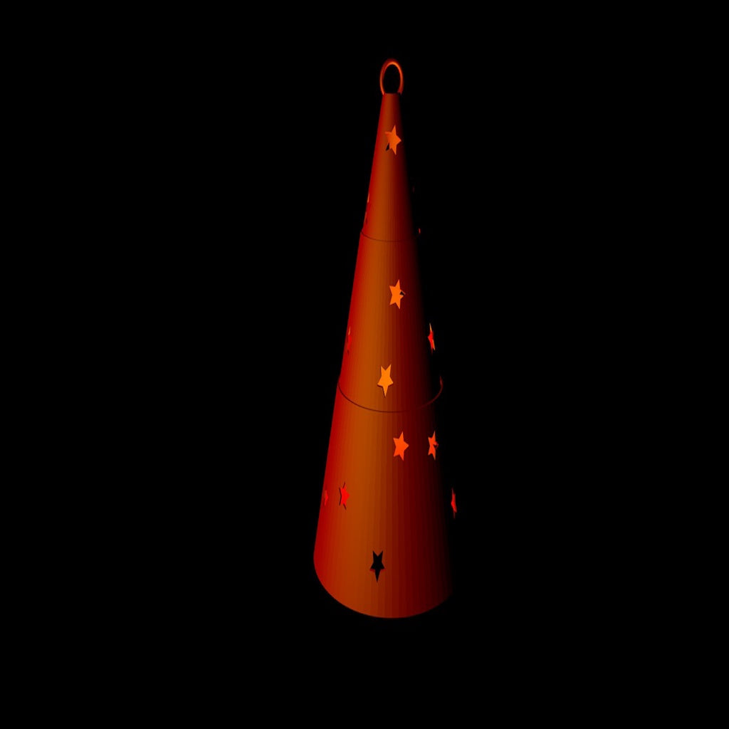 Teleskopická dekorace na vánoční stromeček od Momento 3D