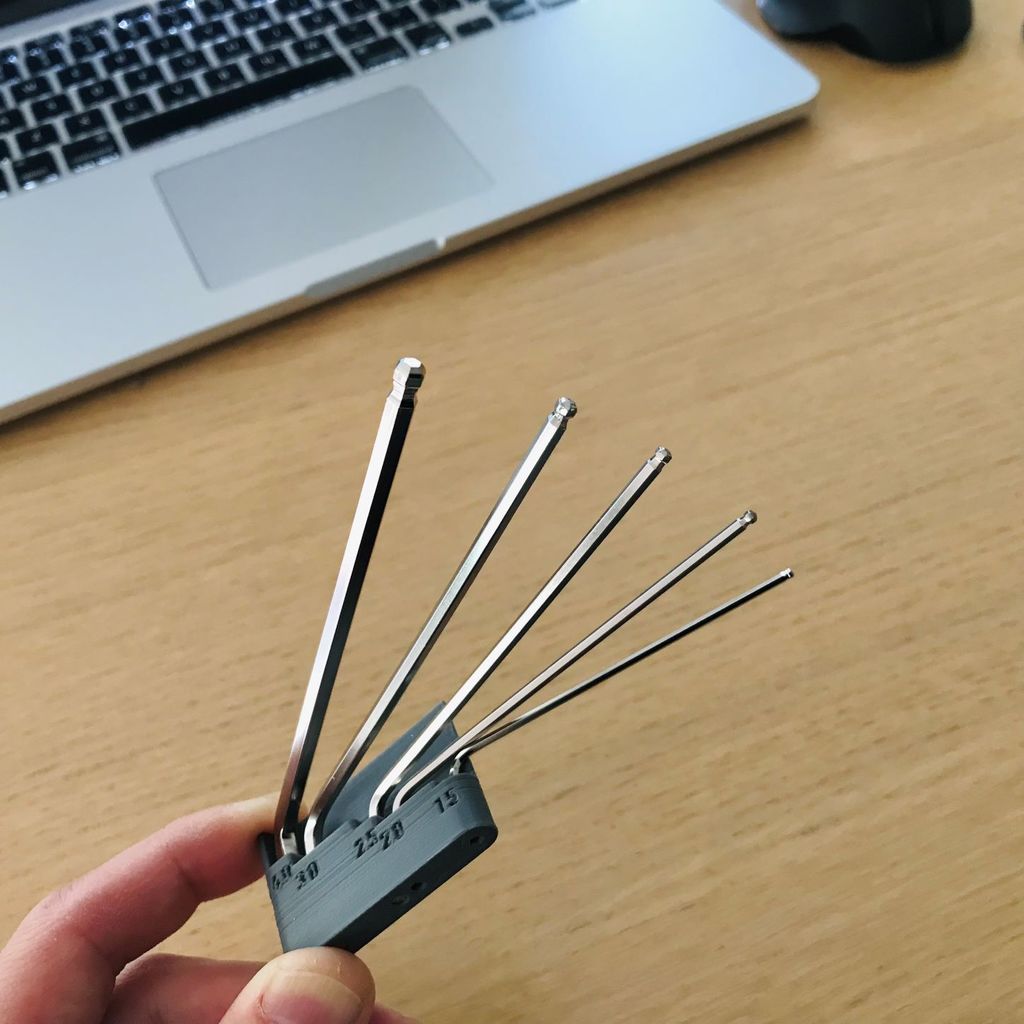 Kompaktní držák na imbusové klíče / imbusový klíč pro Ender 3 Pro