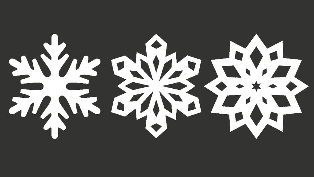 3D sněhové vločky vánoční ozdoby (3 typy)