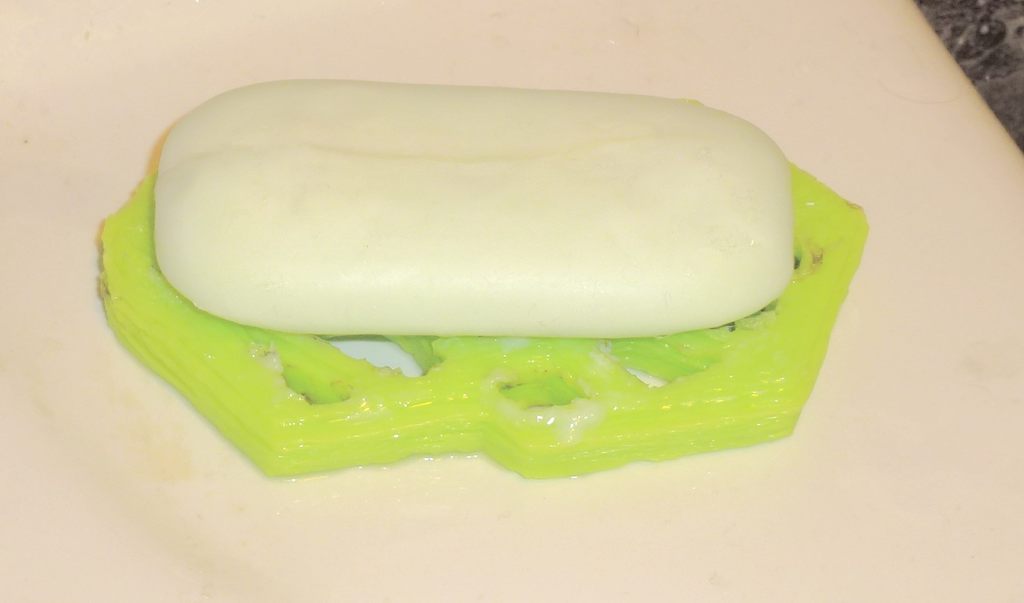 Voronoi miska na mýdlo navržená v Tinkercadu