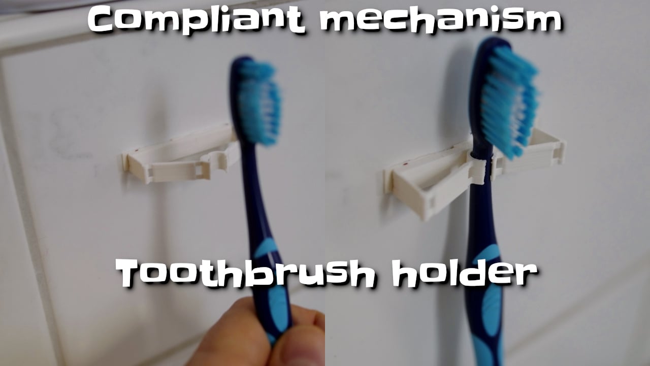 Kompatibilní držák na zubní kartáčky s flexibilním mechanismem